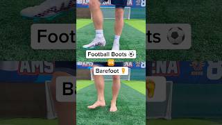 FOOTBALL BOOTS vs BAREFOOT ⚽️🦶 [upl. by Leesa]