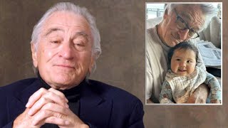 80YearOld Robert De Niro Tears Up Talking About Baby Daughter Gia  Emotional Moment [upl. by Susejedesoj]