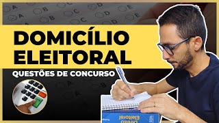 QUESTÕES INÉDITAS DE DOMICÍLIO ELEITORAL I Prof Walber Oliveira [upl. by Sorips]