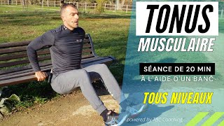 Tonus musculaire  Séance en extérieur avec un banc [upl. by Makell]