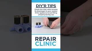 DIYR TIPS  Check Inlet Valve Screens for Blockages [upl. by Earezed463]