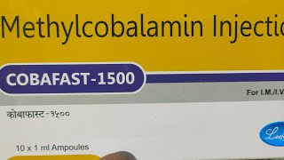 Methylcobalamin injection Cobafast1500 Leeford [upl. by Adnole499]