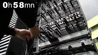 FAST and SAFE server rack recabling with ThinPATCH slim RJ45 Patch Cords TIMELAPSE [upl. by Ingamar]