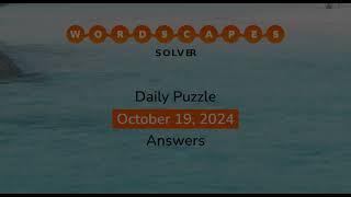 WordScapes October 19 2024 Answers [upl. by Wolliw]