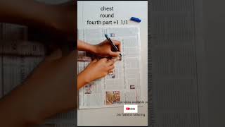 Blouse paper cutting easy method ✂️how to cutting blouse ytshorts fashion stitching trending [upl. by Leor365]