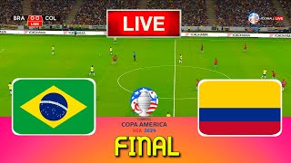 BRAZIL vs COLOMBIA  Copa America 2024 Final  Full Match All Goals  Live Football Match [upl. by Nawuq]