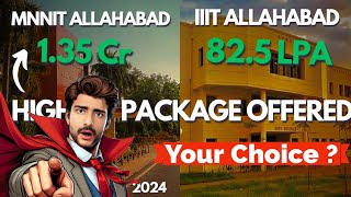 MNNIT Allahabad Vs IIIT Allahabad Comparison amp Highest Package of IIIT A  JEE 2024 By Sanket Tiwari [upl. by Florella]