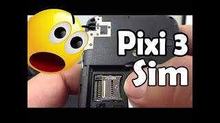 Alcatel Pixi 3 como instalar la sim card Español [upl. by Orvan]