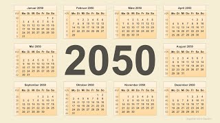 Kalender 2050 [upl. by Eniamrahc216]