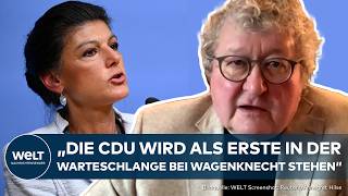 BSW HÖHENFLUG CDU oder AFD Wird die WagenknechtPartei zur quotKönigsmacherinquot in Ostdeutschland [upl. by Ydieh659]