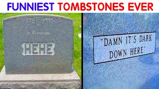 50 Funny Tombstones With Strange Messages Written On Them PART 1 [upl. by Bellina]