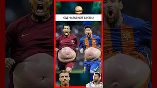 🍔➡️💪Ronaldo amp Messi’s Epic Journey From Burger Overload to Gym Beasts💥 [upl. by Akcirderf]