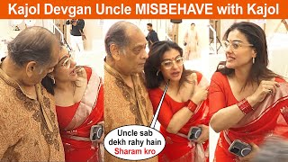 Kajols Uncle Debu Mukherjee Misbehave With Kajol Devgan [upl. by Eisdnyl858]