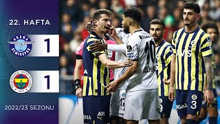 Adana Demirspor 11 Fenerbahçe  22 Hafta  202223 [upl. by Enomed]