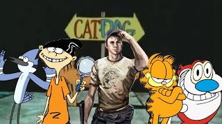 The CatDog Theme Song but its sung by Various Characters AI Cover [upl. by Uhayile]