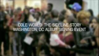 J Cole quotCole Worldquot Album Signing in Washington DC [upl. by Eleynad]