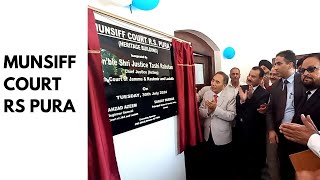 Chief Justice Acting Tashi Rabstan Inaugurates Munsiff Court RS Pura [upl. by Larry]