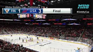 Hlinka Gretzky Cup USA vs Finland Preliminary Round [upl. by Duky]