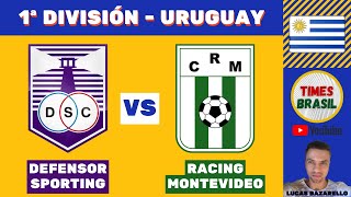 DEFENSOR SPORTING vs RACING  Campeonato Uruguaio  Campeonato Uruguayo Primera División 2024 [upl. by Ahsieker192]