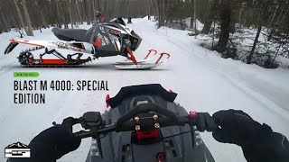 Arctic Cat Blast M 4000 review  OnTrail  Quick Drive [upl. by Nytsua135]