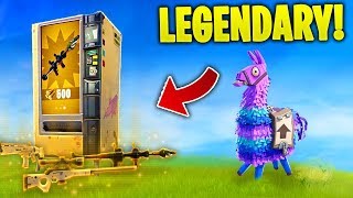 INSTANT LEGENDARY GUNS  Fortnite Vending Machine ONLY Challenge [upl. by Wagshul]