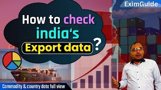 How to check indias export data  Indian Export Data  National ImportExport RecordNIRYAT [upl. by Larrabee332]