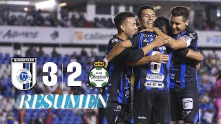 QUERÉTARO 32 SANTOS J17  FERIA de GOLES en el Corregidora [upl. by Nosnevets]