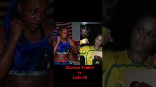 Claressa Shields Vs Laila Ali  who you got  ⁉️boxing claressashields lailaali [upl. by Kcirad88]