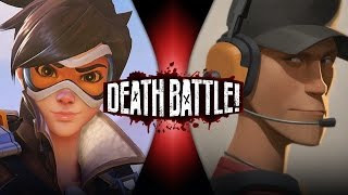 Tracer VS Scout Overwatch VS Team Fortress 2  DEATH BATTLE [upl. by Selbbep]