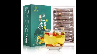 Dandelion tea boxed honeysuckle licorice wolfberry fetal chrysanthemum combination diuretic clearing [upl. by Karlotte]