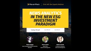 News Analytics in the new ESG Investment Paradigm [upl. by Parthena]