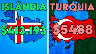 AS POPULAÇÕES MAIS RICAS do MUNDO [upl. by Atsejam160]