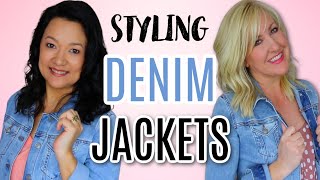 HOW TO WEAR DENIM JACKETS  More Than 30 Outfit Ideas [upl. by Maharva378]