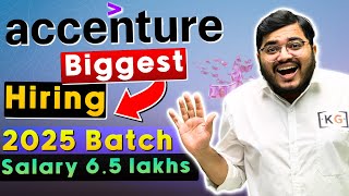 ACCENTURE HIRING 2025 BATCH 🔥 Accenture Exam Pattern Syllabus Cutoff  Accenture Preparation 2025 [upl. by Sinne]