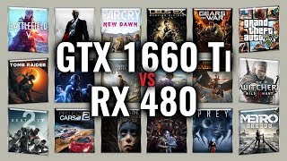 GTX 1660 Ti vs RX 480 Benchmarks  Gaming Tests Review amp Comparison  53 tests [upl. by Zandra296]