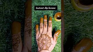 Instant dip hennainstantdiphenna instantmehndi hennatricknewtricktapetrickfingertapetrick [upl. by Htidirrem]