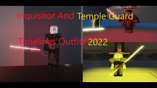 Inquisitor And Temple Guard Outfits For Timelines  Codes In The Description [upl. by Alrahc929]