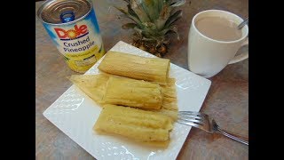 Tamales De Piña Ricos y Facil [upl. by Okimat]