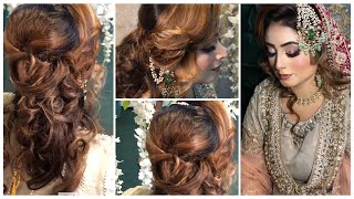 Hair style Bridal hair Bun  Hair styling 2024 ​⁠​⁠​⁠shenshetutorials [upl. by Sabba]