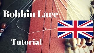 Bobbin lace  How to make the lacemaker knot ENG [upl. by Reynolds]