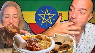 Cubans EAT Ethiopian Food for the First Time and WHOA [upl. by Solracsiul]