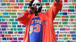 MF DOOM on November Has Come  Rhymes Highlighted [upl. by Gabriel111]