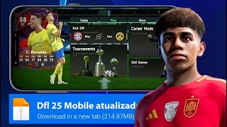 ⚽ DFL 25 DOWNLOAD MEDIAFIRE DIRETO COM MODO CARREIRA NO ANDROID ATUALIZAÇÃO DFL 24 MOD FIFA 16 [upl. by Nivets]