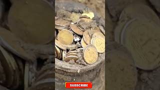 💰Gold coins buried in the ground💰goldcoins foryou ytshorts [upl. by Eckblad631]