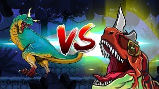 Dinosaurs Battle  Carnotaurus VS Ceratosaurus [upl. by Sherwood21]