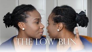 My Goto Hairstyle  2 Strand twists Low Bun  Layefa [upl. by Onilatac84]