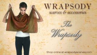 Wrapsody Scarves Tying Techniques [upl. by Norraa]