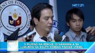 South Korean fishing vessel sinks with 13 Filipino crew [upl. by Drislane]