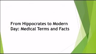 From Hippocrates to Modern Day [upl. by Winfrid645]