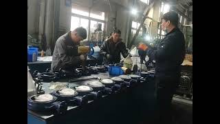 assembly of wafer butterfly valve butterflyvalve controlvalve [upl. by Ennirok298]